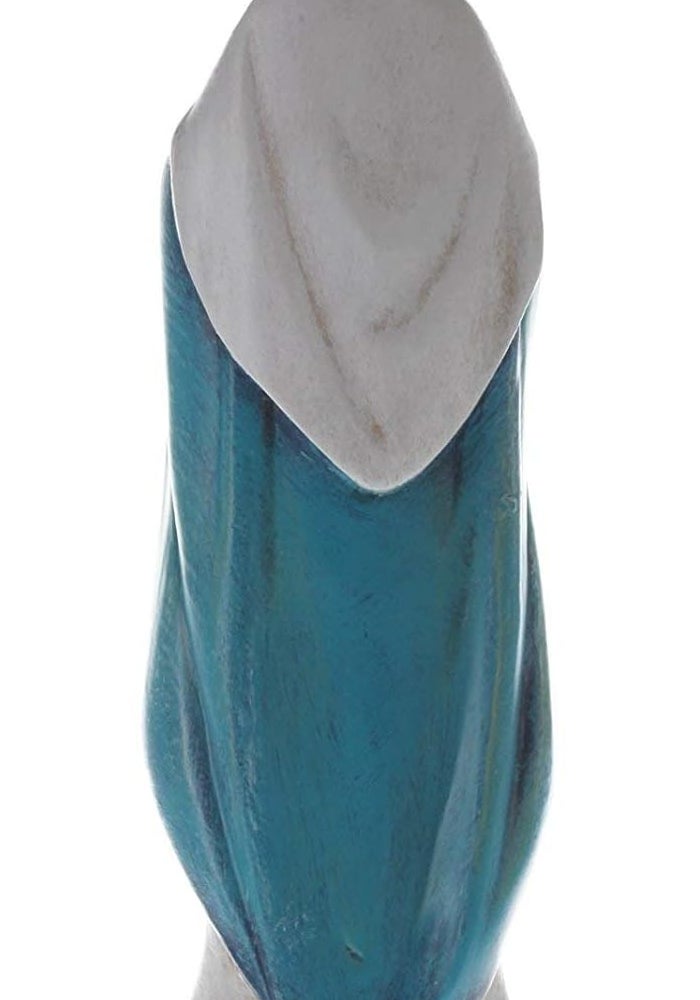 CB Praying Our Lady of Grace Virgin Mary Rosary Holder Statue Figurine - 8 Inch - Image 2