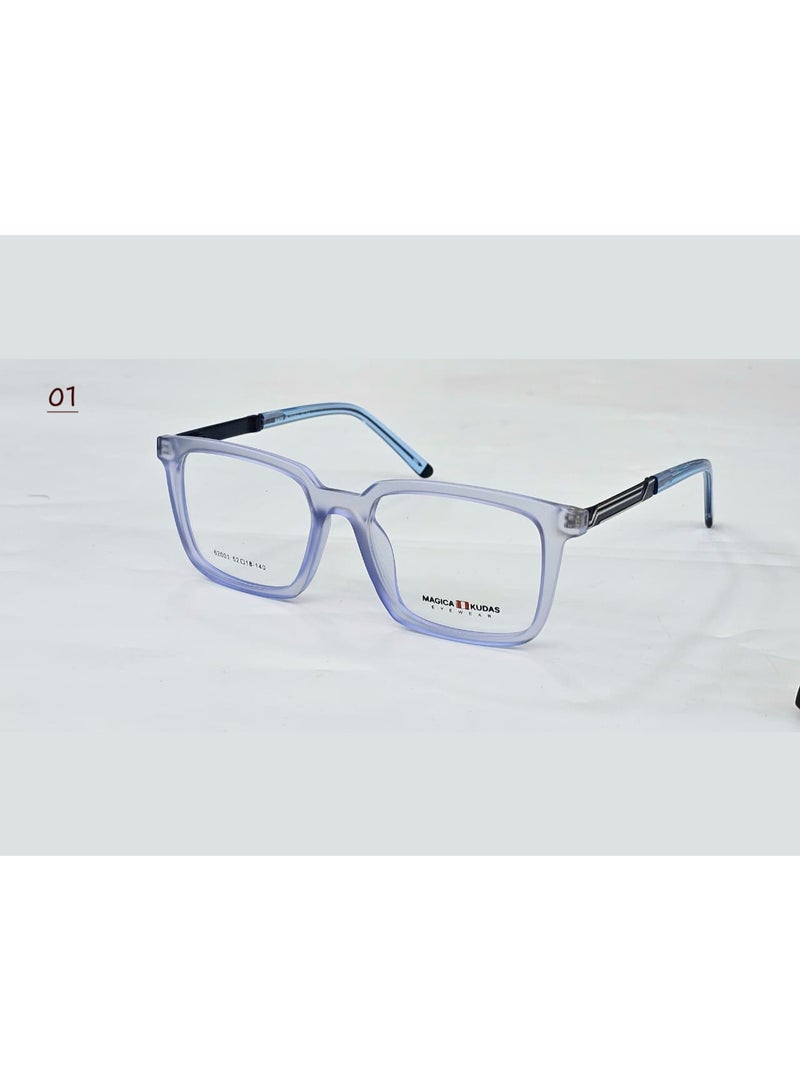 Discover the perfect blend of practical durability and modern elegance with this men's optical frame. The glasses feature a distinct geometric design that complements various face shapes, adding a touch of charm and professionalism to your look, whether in the workplace or during casual outings.  The secret to this eyewear lies in its innovative TR construction. This advanced optical material is renowned for its superior flexibility and unmatched lightweight properties compared to traditional frames. This ensures a highly impact-resistant and twist-proof frame, providing a longer lifespan and reliable protection against breakage under continuous daily wear. The temples are designed with sophisticated side details that give the frame a luxurious feel, paired with a comfortable nose bridge that guarantees perfect stability without leaving any marks. It is your comfortable and stylish daily companion.