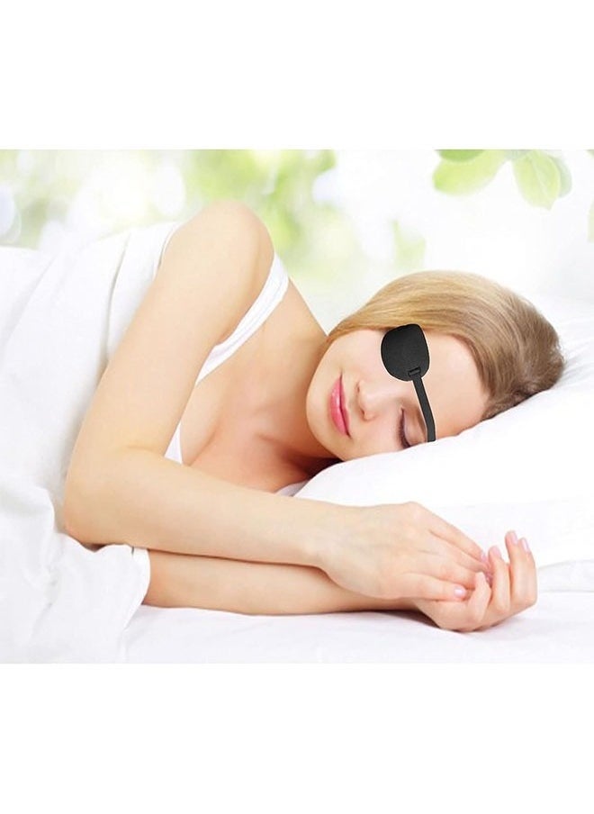 2-Piece 3D Adjustable Eye patch for Right or Left Eye, Adults and Kids One Eye Cover for Lazy Eye (Black)