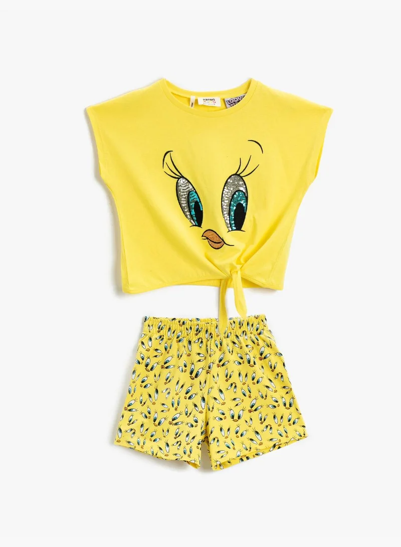 كوتون Tweety Shorts Licensed Cotton