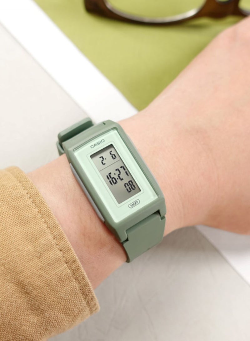 CASIO ساعة رقمية نسائية بحزام ريزين LF-10WH-3DF - Image 2