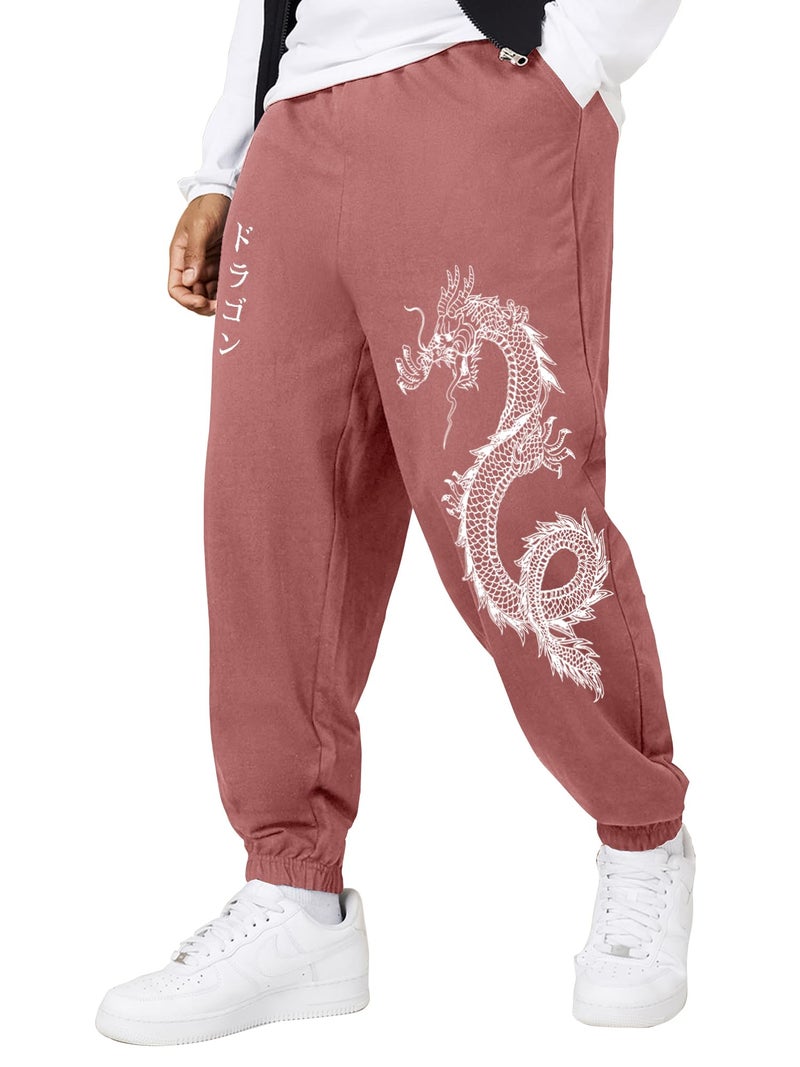 Jump Cuts Mens Printed Onion and White Cottonblend Boxy Fit Jogger - Image 4