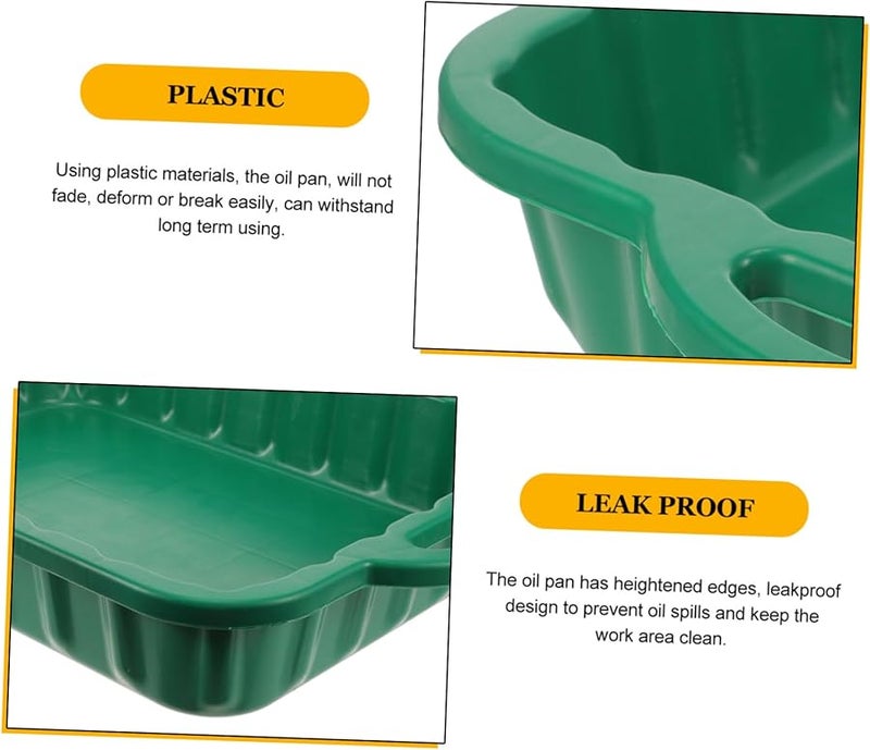 BESTYASH حوض تصريف الزيت المضاد للتسرب، جامع نفايات الزيت الواسع لصيانة السيارات - Image 4