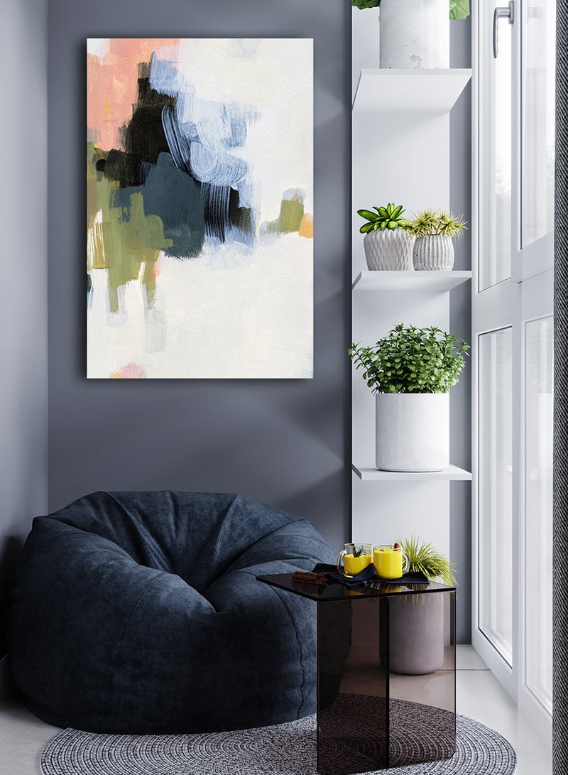 لوحة كانفاس على إطار خشبي بتصميم فن تجريدى - Image 3