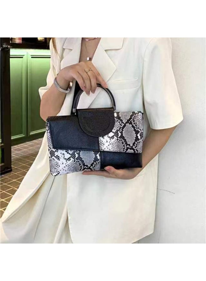 Popular Crocodile-pattern Clutch Bag, Large Capacity, Versatile Shoulder Bag, Fashionable And Trendy High-end Handbag, Evening Bag