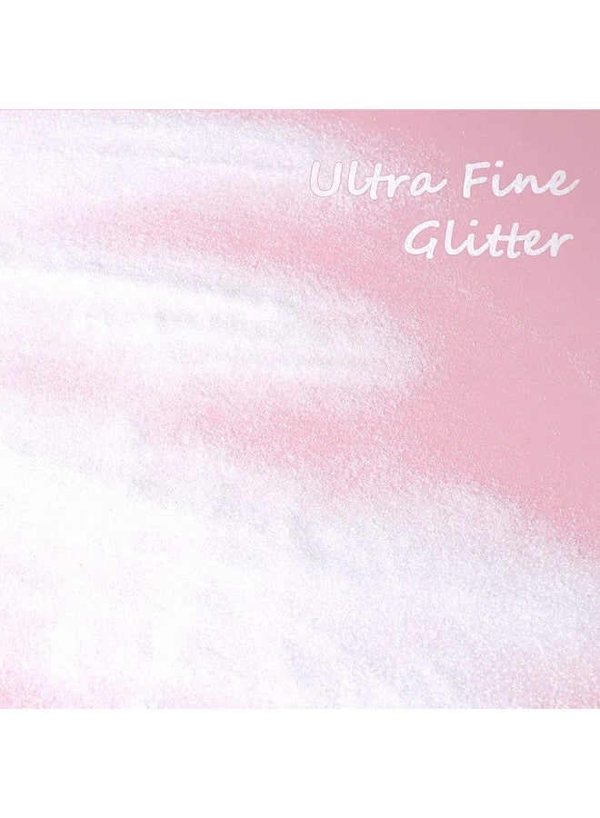 Estanoite Rainbow Glitter 150G Iridescent White Glitter Powder For Resin Tumblers Slime And Craft Making Nail Art Festival Decoration Cosmetic Glitter For Body Face Hair (Rainbow White) - Image 3