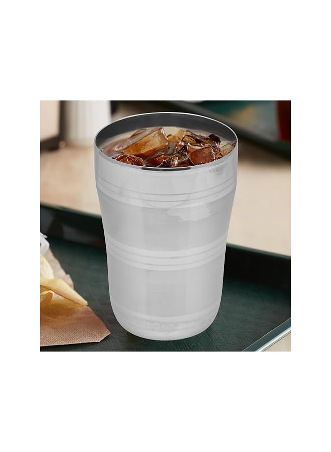 S-TOP Stainless Steel Glass Fresca, Silver, 9 Cm, STGF01, Mocktail & Water Glass - Image 2