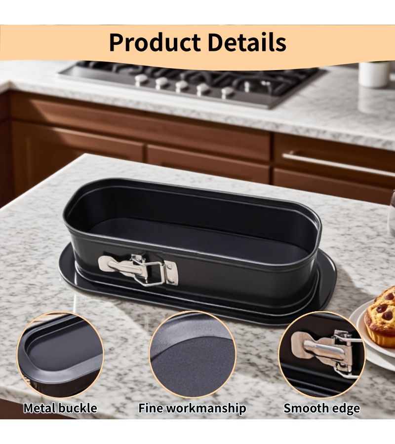 Nonstick Springform Cake Pan 11.81 Inch Leakproof Removable Base - Image 3