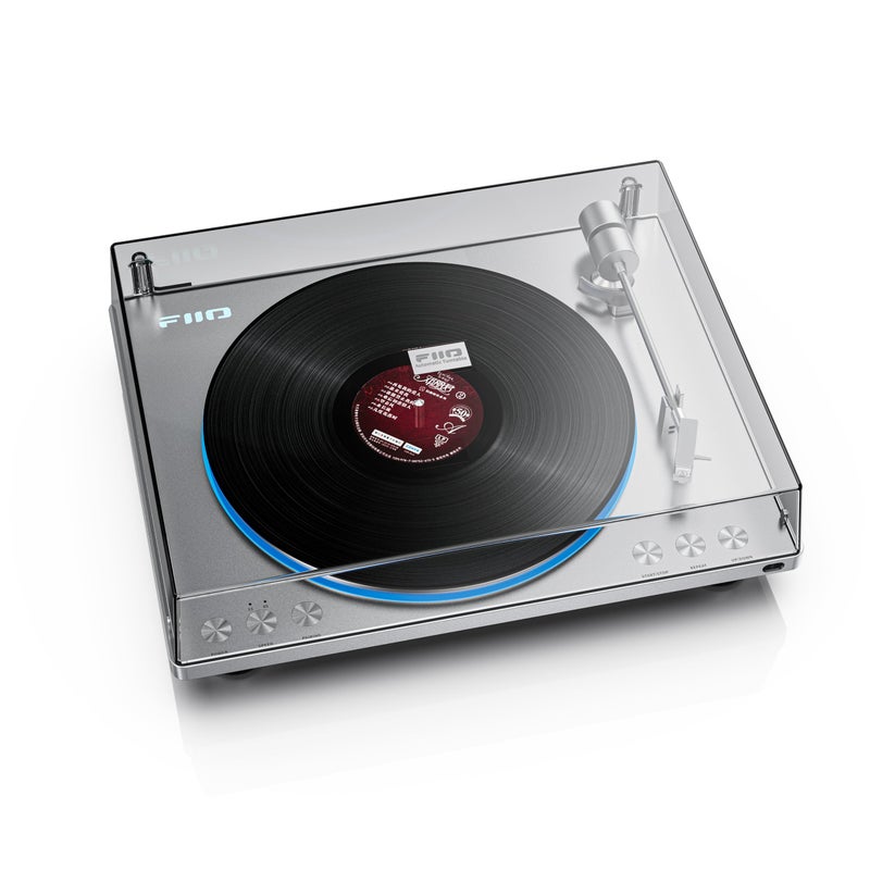 FiiO TT13 Fully Automatic Vinyl Stereo TurntableAnalog Powerful Phono preamp Dust Cover Diecast Aluminum Platter TT13 Silver Bluetooth - Image 2