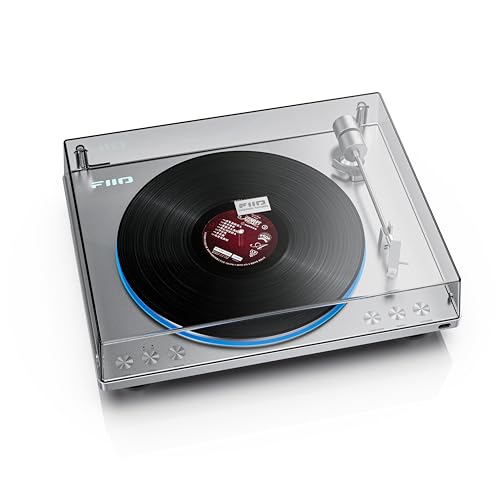FiiO TT13 Fully Automatic Vinyl Stereo TurntableAnalog Powerful Phono preamp Dust Cover Diecast Aluminum Platter TT13 Silver Bluetooth - Image 1