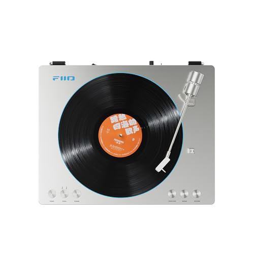 FiiO TT13 Fully Automatic Vinyl Stereo TurntableAnalog Powerful Phono preamp Dust Cover Diecast Aluminum Platter TT13 Silver Bluetooth - Image 3