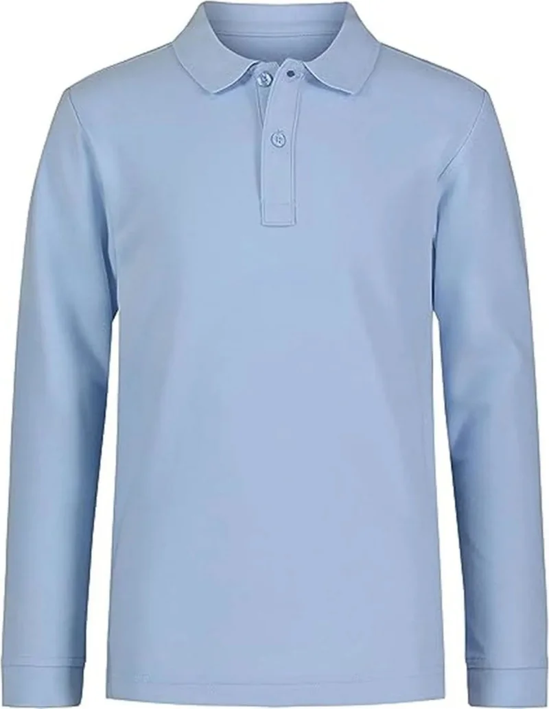 تيزجيلسين Unisex Children's Long Sleeve Polo Neck Sweatshirt School Uniform