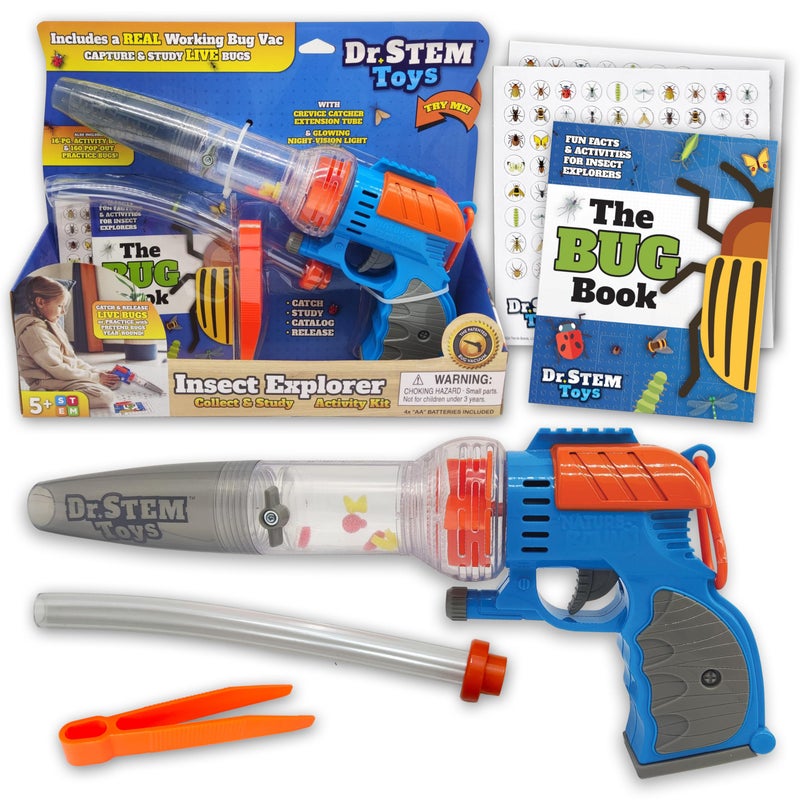 Dr. STEM Toys Nature Bound Bug Catcher Toy EcoFriendly Bug Vacuum Catch and Release IndoorOutdoor Play Ages 3 to 12 Green Complete Kit for Kids Includes Capture Core with Magnification Deluxe Science Kit - Image 3