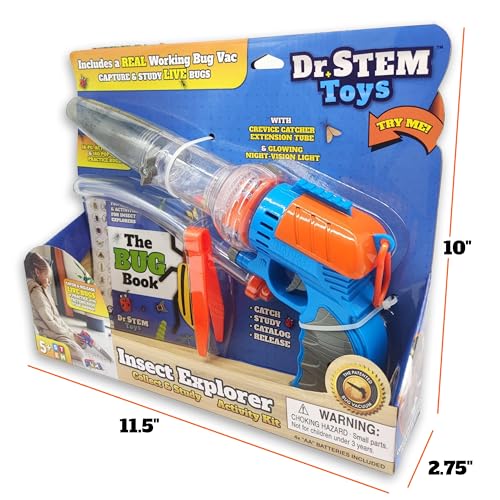 Dr. STEM Toys Nature Bound Bug Catcher Toy EcoFriendly Bug Vacuum Catch and Release IndoorOutdoor Play Ages 3 to 12 Green Complete Kit for Kids Includes Capture Core with Magnification Deluxe Science Kit - Image 5
