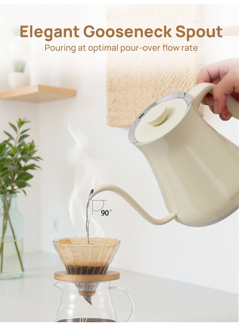 بريتيل غلاية القهوة الكهربائية V60، غلاية ذات عنق طويل، 800 مل، 1200 واط، تسخين سريع، من الفولاذ المقاوم للصدأ 304 - Image 3