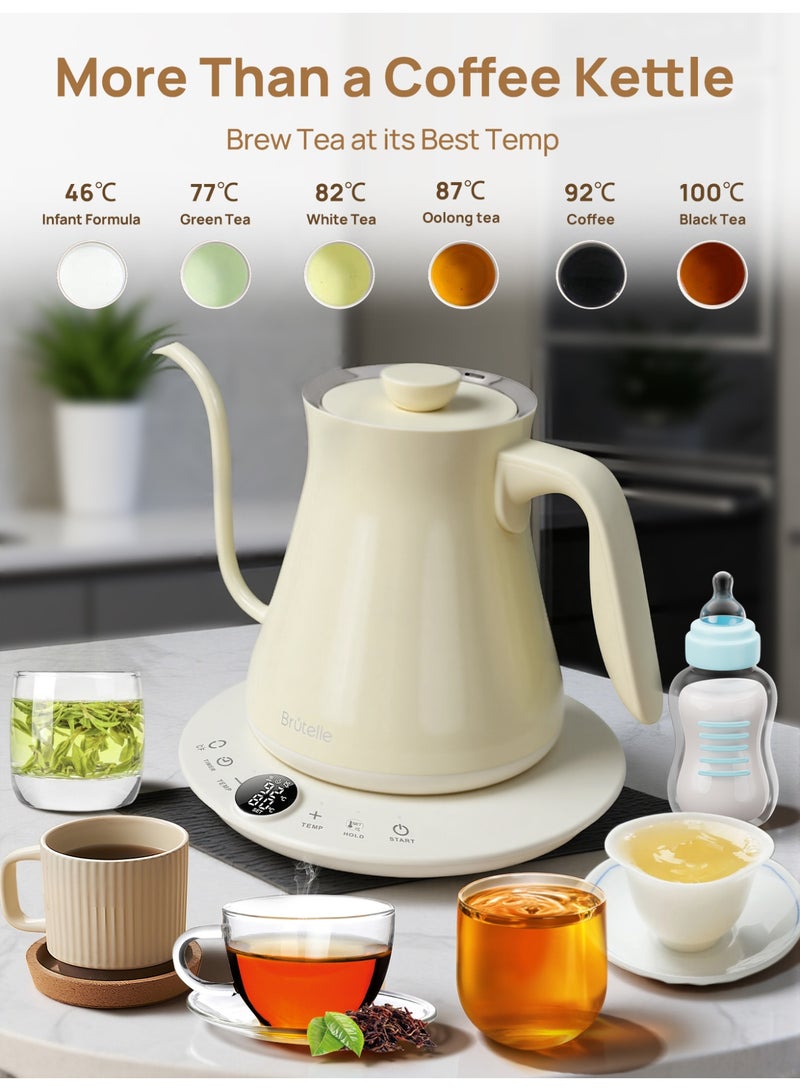 بريتيل غلاية القهوة الكهربائية V60، غلاية ذات عنق طويل، 800 مل، 1200 واط، تسخين سريع، من الفولاذ المقاوم للصدأ 304 - Image 5