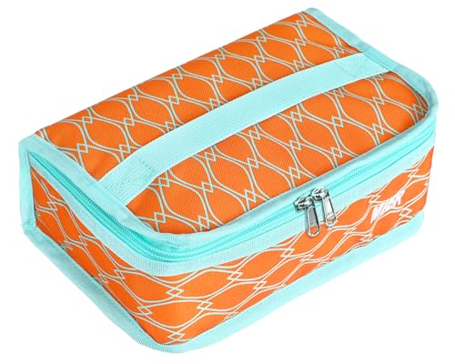 MIER Small Lunch Bag for Kids Adults Compact Insulated Lunch Box Portable Thermal Mini Cooler for Work School Travel Orange
