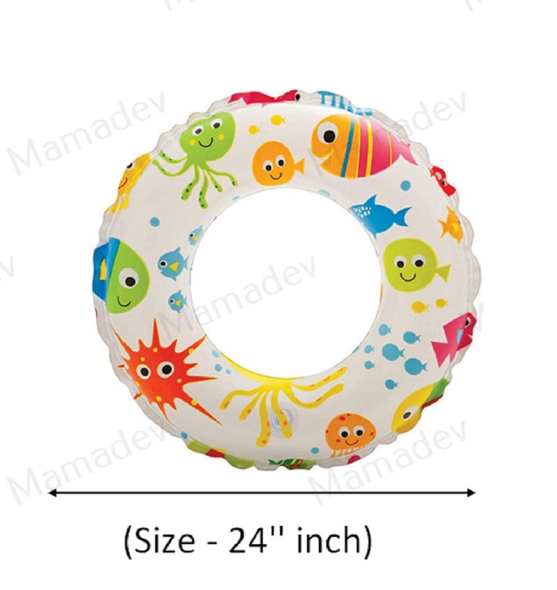 Mamadev ®:- Swimming Jacket & Swim Ring Adjustable Float Inflatable Swim Vest Safety Jacket with Girls Kids Boys Swimming Tube(5-8 Year) - Image 5