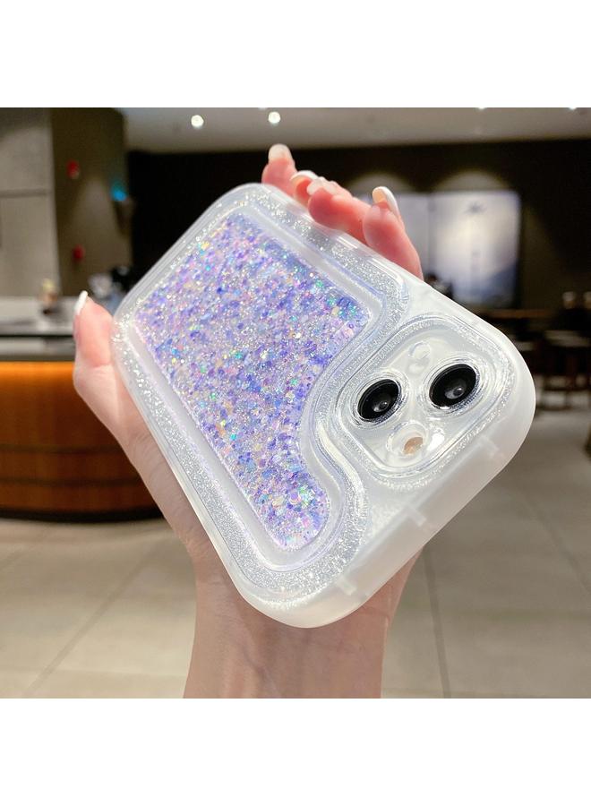 S-TOP Case For iPhone 14 Pro Luminous Sequins Glitter Epoxy Phone Case - Image 5