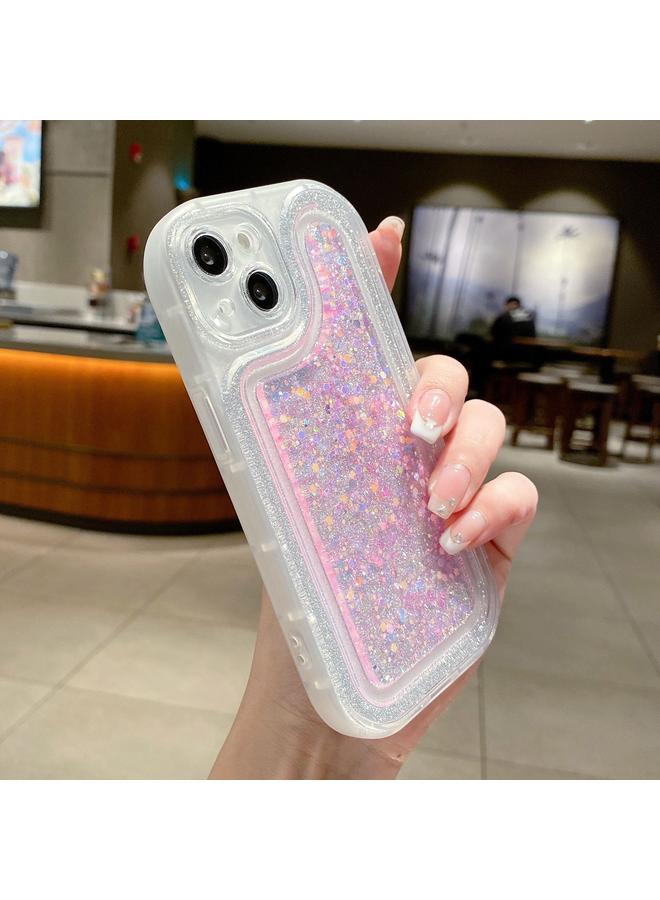 S-TOP Case For iPhone 14 Pro Luminous Sequins Glitter Epoxy Phone Case - Image 1