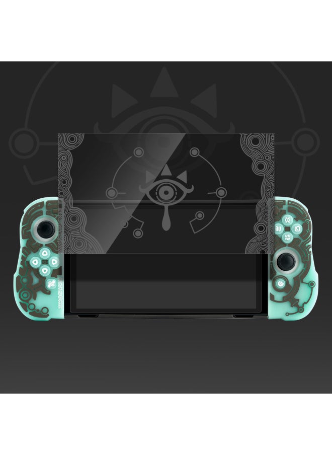فيلم نينتندو سويتشولد مقوى مضاد لبصمات الأصابع HD Shadow Film Game Machine شاشة حماية كاملة للشاشة - اللون: (بقعة) Oled-Lost Realm Shadow Film  - Image 3