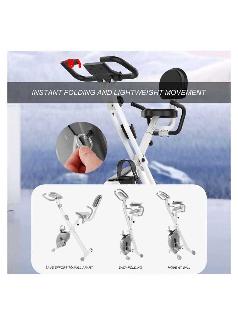 Generic Magnetic Folding Fixed Exercise Bike Suitable for Indoor Exercise Bike Aerobic Exercise and Fitness Equipment Indoor Pedal Bicycle - Image 4