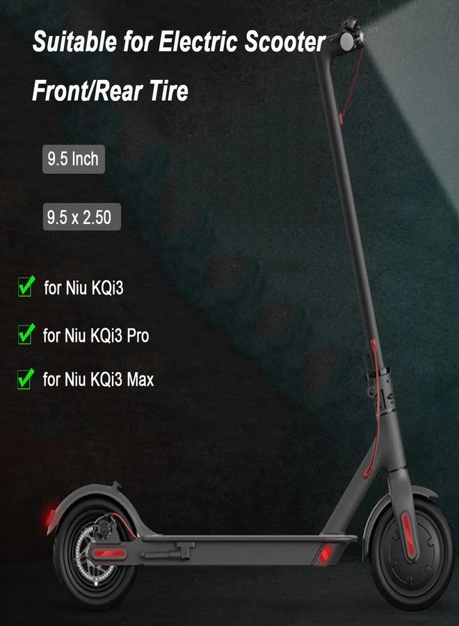HXYCNNA 1 Pack 9.5x2.50 Scooter Tires, 9.5 Inch Tubeless Tire, - Image 3