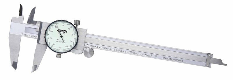 1311-4 Dial Caliper, 0-4", Graduation 0.001"
