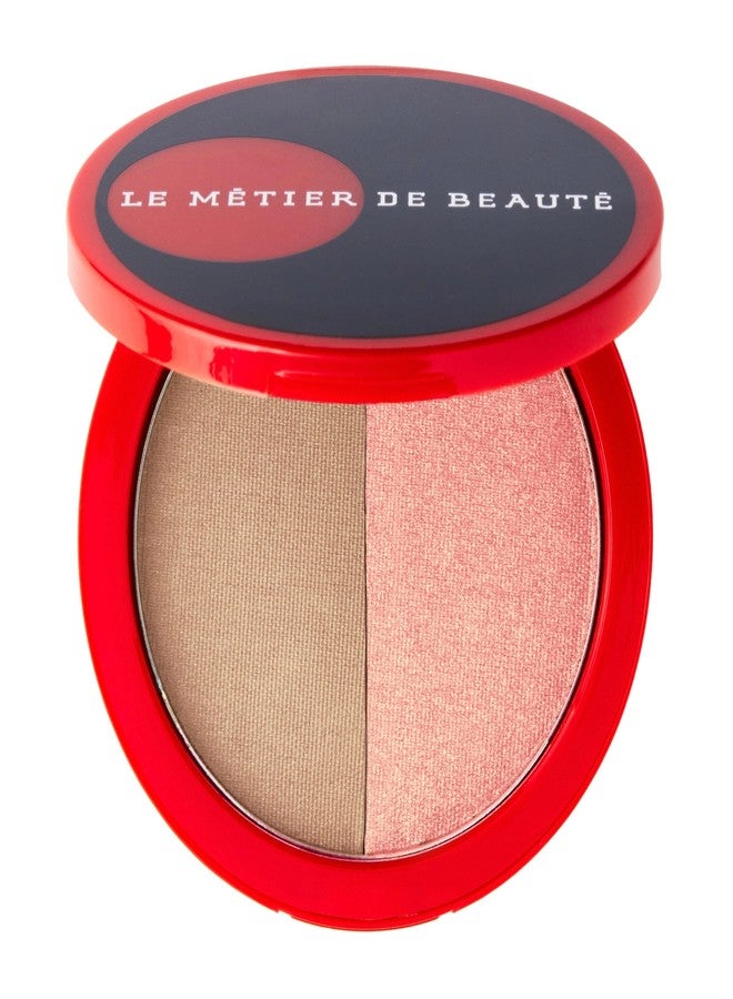 Le Metier De Beaute MĒTIER Blush Bronzer Duo for a Radiant, Sun-Kissed Glow, Magnetic Compact (Traviata) - Image 1