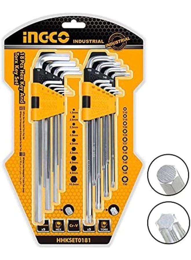 INGCO Hex And Torx Set 18Pz