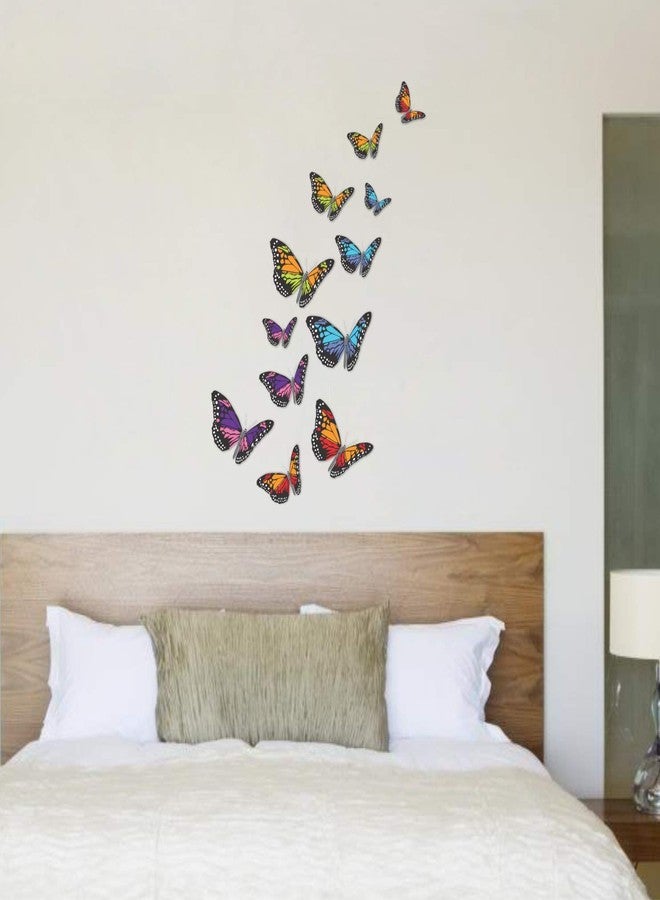 Sticker Yard Stickers Yard Beautiful 3D Butterfly Wall Sticker PVC Vinyl Standard Size- 50cm X 63cm Color-Wall Decal/Wallpaper - Image 2