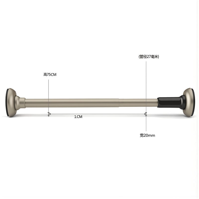 No Slip No Damage Tension Rod 0.35-0.5m Stable For Heavy Laundry Use - Image 3