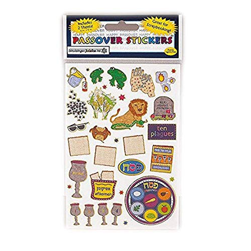 Rite Lite Passover Stickers Gift Set - Pesach Seder Arts & Crafts Jewish Holiday Party Favors Frog Kiddush Cup Seder Plate Plague Decorations & More - DIY for Scrapbooks, Planners, Goodie Bag Rewards - Image 5