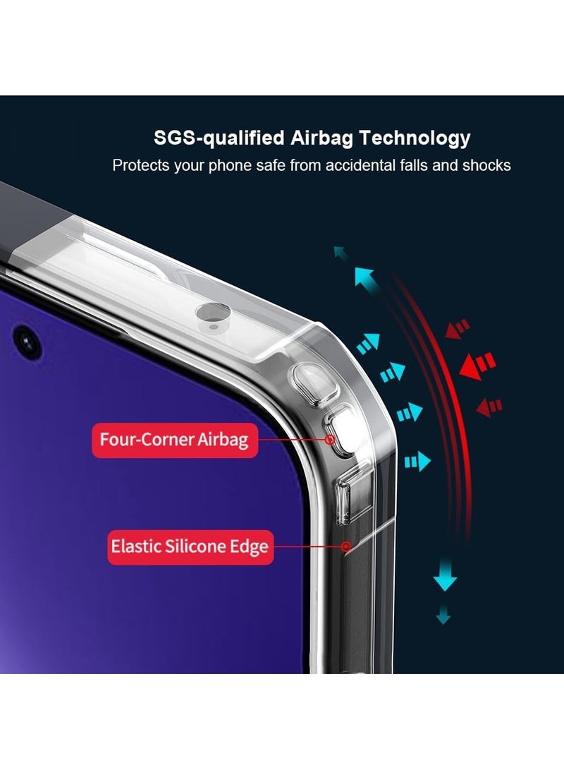 For Samsung Galaxy A06 Case Soft TPU with Acrylic Back, Full-Body Drop Proof Phone Case Shockproof Protective Cover - Image 3
