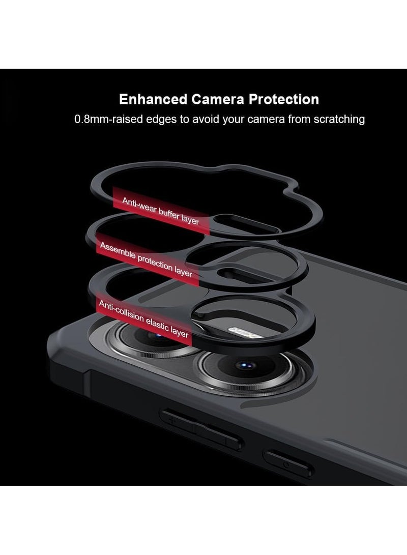 For Samsung Galaxy A06 Case Soft TPU with Acrylic Back, Full-Body Drop Proof Phone Case Shockproof Protective Cover - Image 4