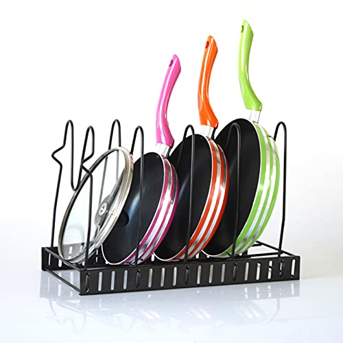 Orrda Adjustable Multipurpose pan and Pot tawa Rack Holder Stand Plate Dish lid Tray Utensils cookware Cupboard Cabinet Storage Shelf Shelves Organizer for Kitchen - Image 1
