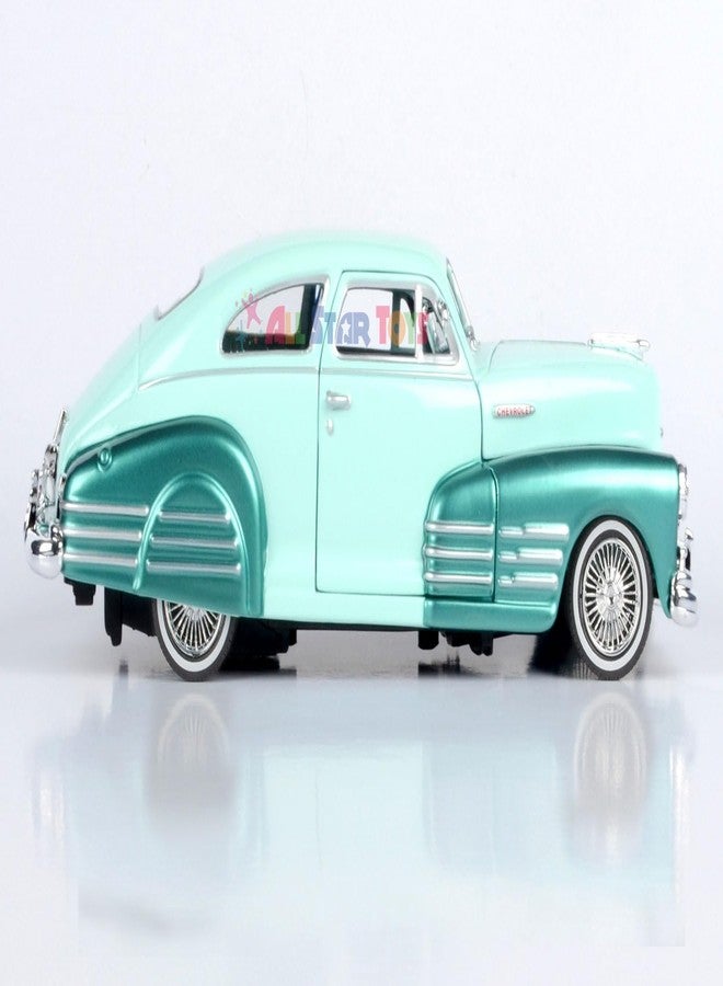 Motormax 1948 Chevrolet Aerosedan Fleetline Lowrider 1:24 Diecast Model Two-Tone Green Get Low Series 79027 by All Star Toys - Image 5