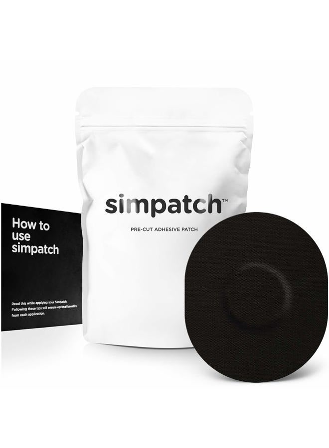 SIMPATCH Universal Adhesive Patch (25-Pack) - Waterproof Adhesive, CGM Patches (Black) - Image 1
