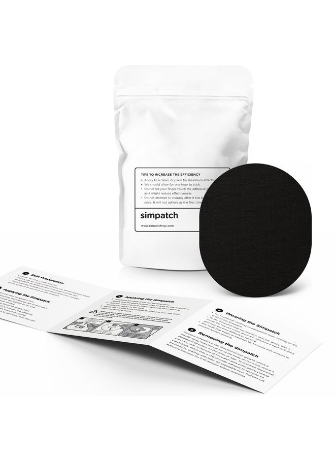 SIMPATCH Universal Adhesive Patch (25-Pack) - Waterproof Adhesive, CGM Patches (Black) - Image 2