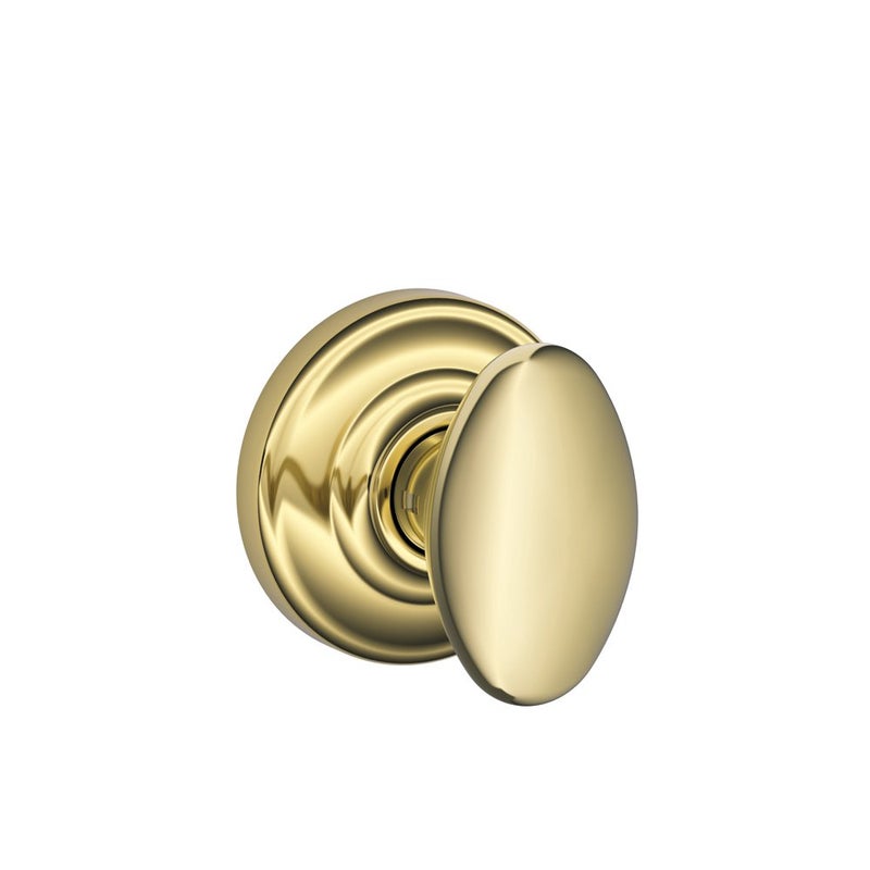 SCHLAGE Lock Company FA10DNB605/F10SIE605AND SCHLAGE Passage Knob, SCHLAGE Rose, Bright Brass - Image 4