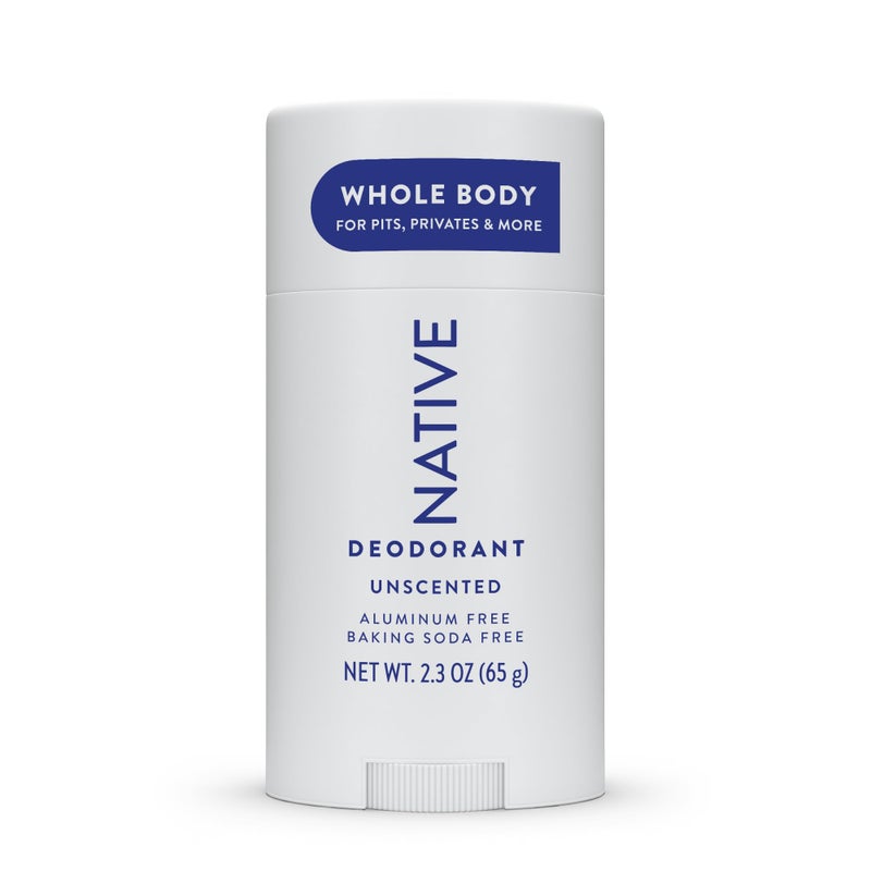 Native Whole Body Deodorant Stick Contains Naturally Derived Ingredients, Deodorant for Men and Women | 72 Hour Odor Protection, Aluminum Free with Coconut Oil and Shea Butter | Unscented - Image 1