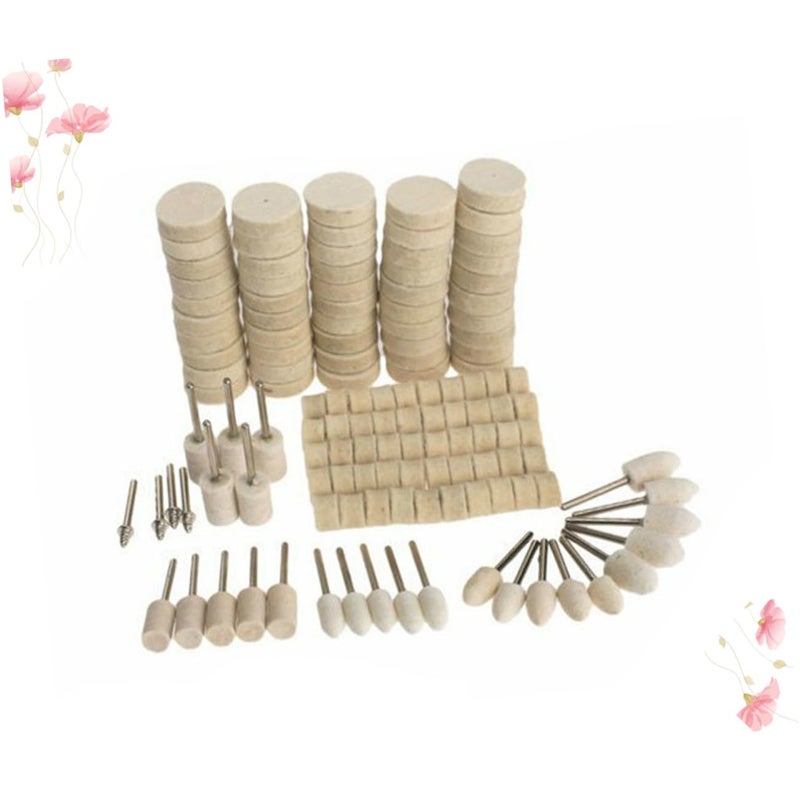 MAGICLULU 129pcs Wool Polishing Wheel Tool Set for Jade Fits Electric Tools Buffing Pad - Image 1