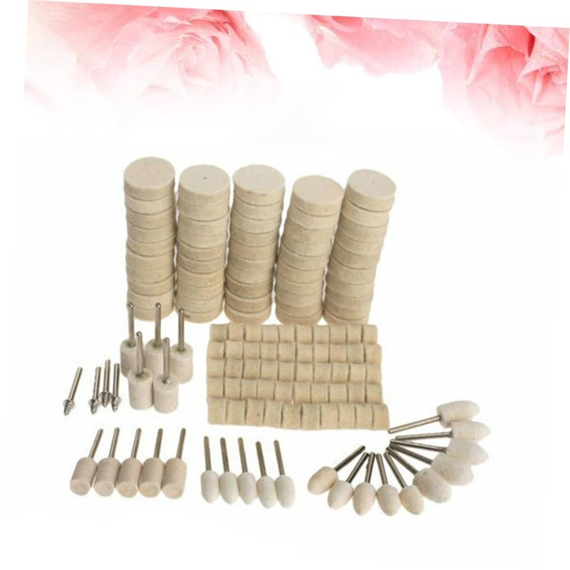MAGICLULU 129pcs Wool Polishing Wheel Tool Set for Jade Fits Electric Tools Buffing Pad - Image 5