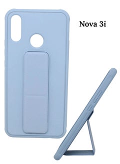 جراب Nova 3i مغطى بالكامل بحامل قبضة الإصبع قابل للتعديل + حامل للهاتف المحمول مقاوم للصدمات ومضاد للخدش جراب واقٍ لهاتف Huawei Nova 3i