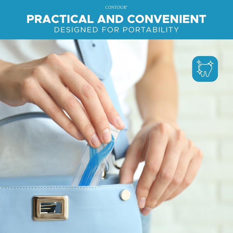 CONTOUR Dental Floss Threaders- 4 Pack - 200 Count Braces Flossers, Designed for Braces, Bridges & Implants, Quick & Easy Flossing Solution - Image 3