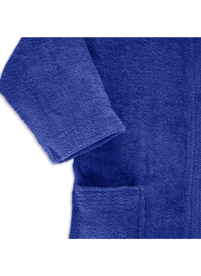 BYFT Daffodil (Navy Blue) Premium 6 yr Kids Hooded Bathrobe 100% Terry Cotton, Highly Absorbent and Quick dry, Hotel and Spa Quality Bathrobe for Boy and Girl-400 Gsm  - Image 4