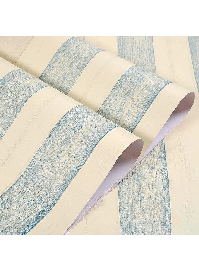 wolpin Wall Stickers Wallpaper Plank (Blue Plank, 45 x 500 cm) - Image 1