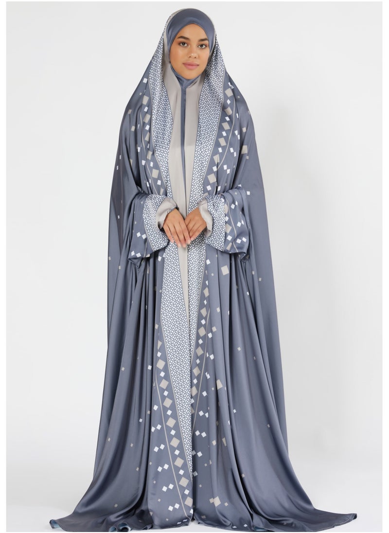 Sabr 'Abu Dhabi' Prayer Dress, Grey  - Image 1