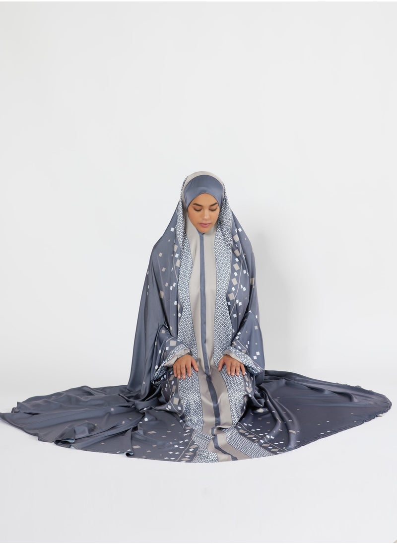 Sabr 'Abu Dhabi' Prayer Dress, Grey  - Image 5
