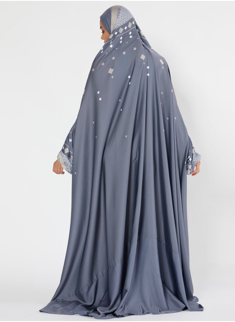 Sabr 'Abu Dhabi' Prayer Dress, Grey  - Image 2